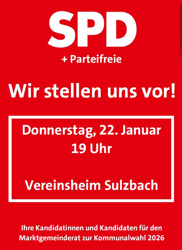 Kandidatenvorstellung Sulzbach